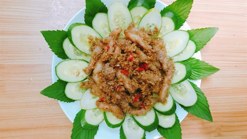 Ba chỉ xào mắm ruốc