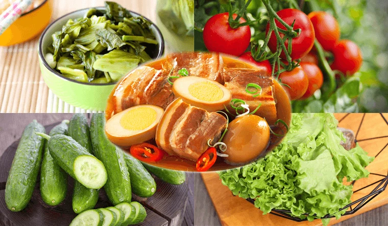 5. Các món ăn kèm với thịt kho tàu